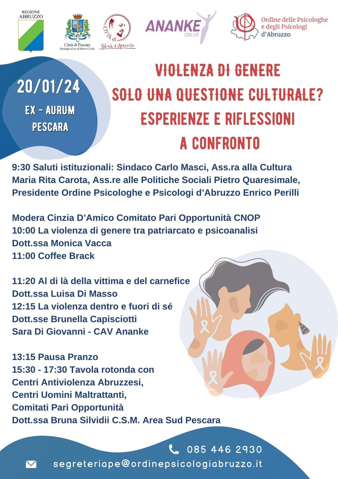 VIOLENZA DI GENERE SOLO UNA QUESTIONE CULTURALE? Esperienze e riflessioni a confronto