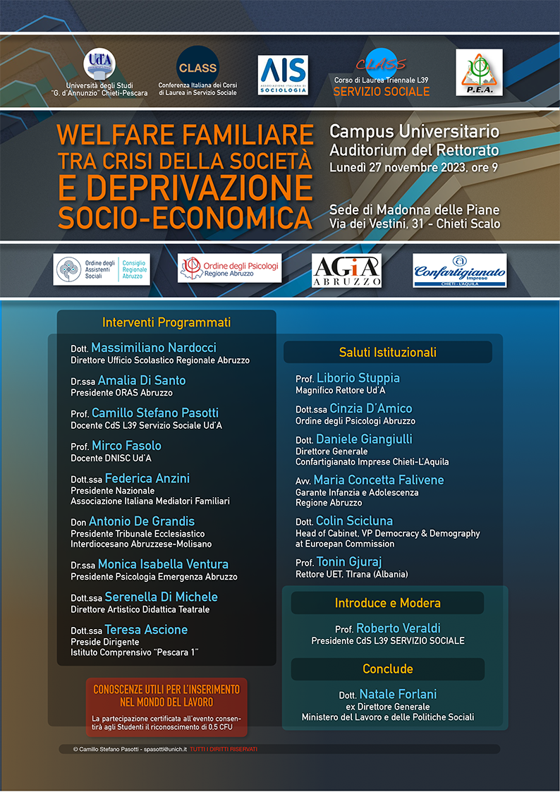 Locandina Convegno WELFARE FAMILIARE 27 nov 2023 2