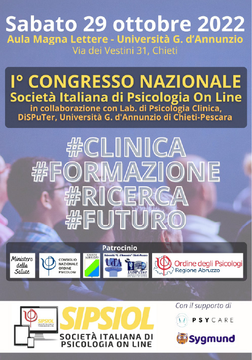 Congresso SIPSIOL: oltre lo schermo gli psicologi e la psicologia online