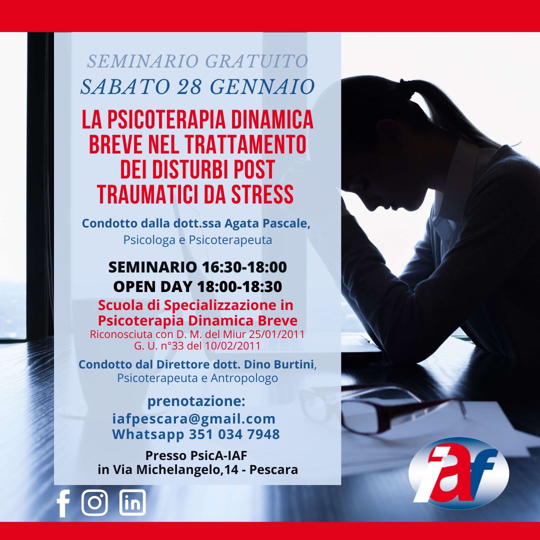 La Psicoterapia Dinamica Breve nel trattamento dei disturbi post traumatici da stress