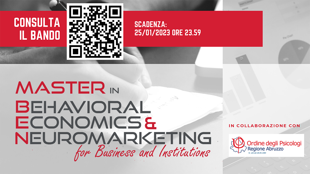 Master in Behavioral economics & neuromarketing for Business and Institutions