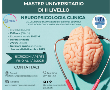 Master universitario di ii livello in neuropsicologia clinica