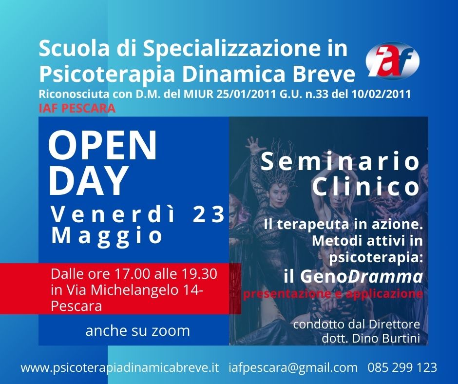 open day seminario venerdì 23 maggio 2025